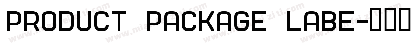 Product Package Labe字体转换
